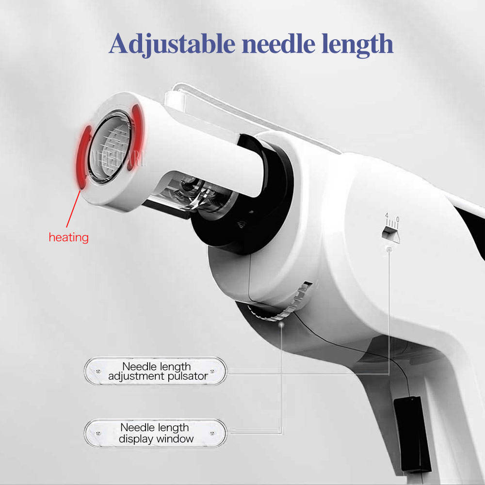 Portable Rf Microneedle Mesotherapy Injection Beauty Gun for Skin Whitening Meso Injector Mesotherapy